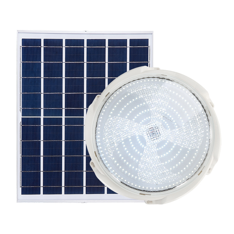 High-Brightness Solar Ceiling Light for Outdoor Patios with 5000K Daylight White &amp; IP65 Waterproof Standard