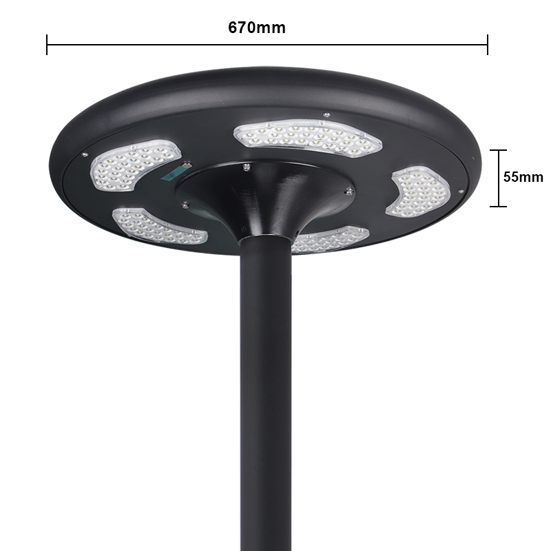 High Power Aluminum UFO Led Solar Powered Garden Light for Outdoor Landscape Lawn Patio Yard Walkway Park Square Road