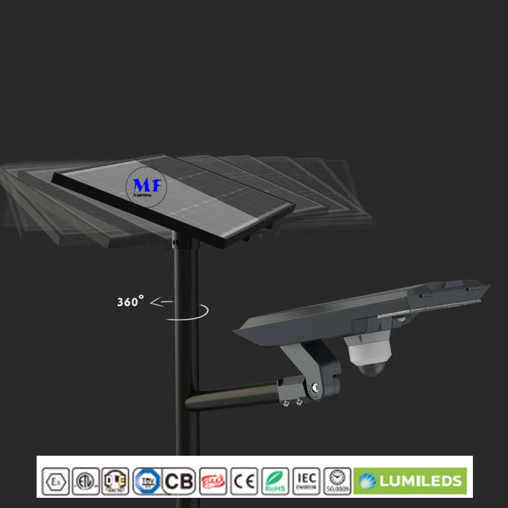 Factory Price 20W Solar Light IR/Motion ABS Body, IP65 Waterproof Design Sensor Security CCTV Camera COB SMD Integrated Outdoor Parking Light solar Light