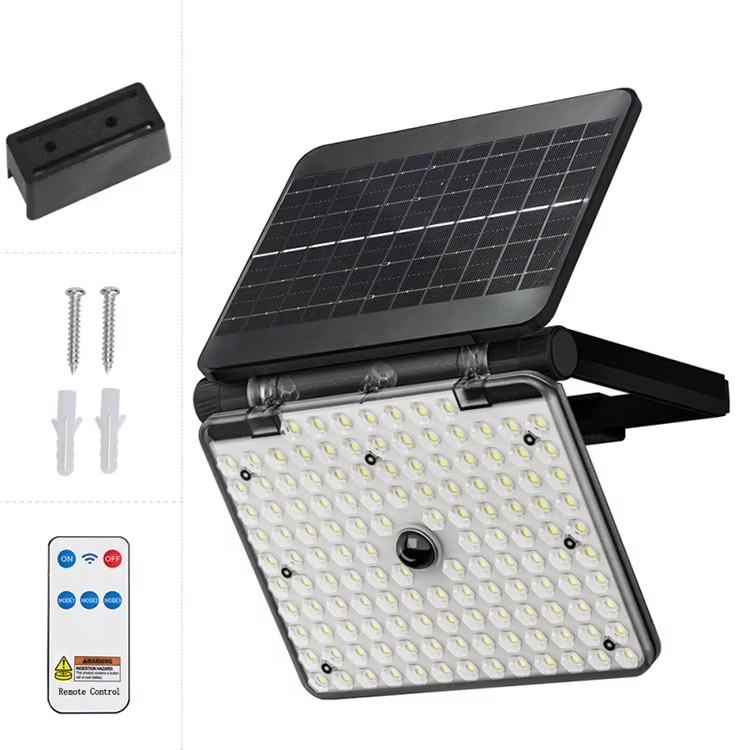 Dailu IP65 Solar Waterproof Outdoor Garden Flood Light Sensor Wall Lamp LED Remote Control Portable Home Outdoor Light