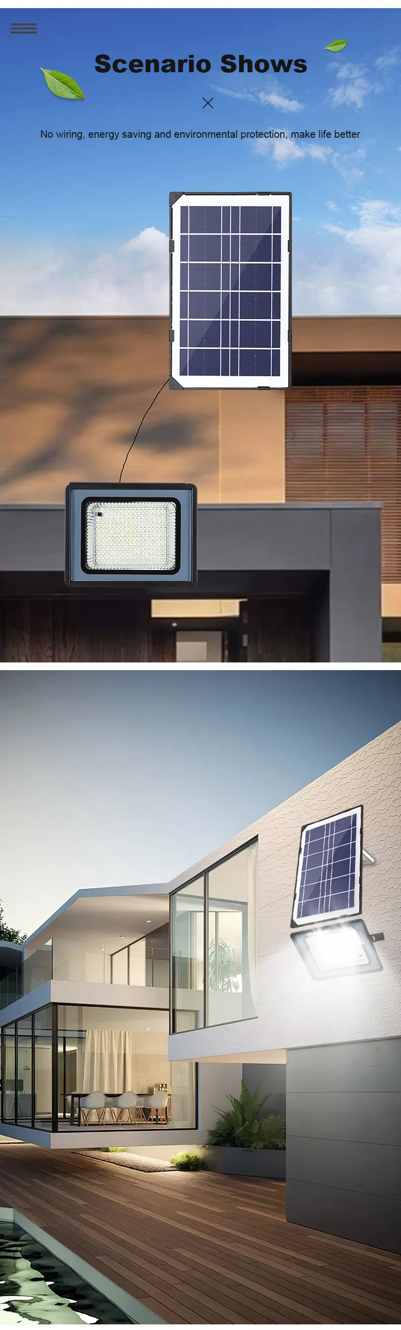 Energy Saving Solar LED Outdoor Garden Fence Lawn Street Light