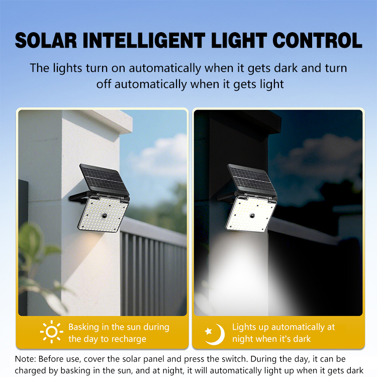Dailu IP65 Solar Waterproof Outdoor Garden Flood Light Sensor Wall Lamp LED Remote Control Portable Home Outdoor Light