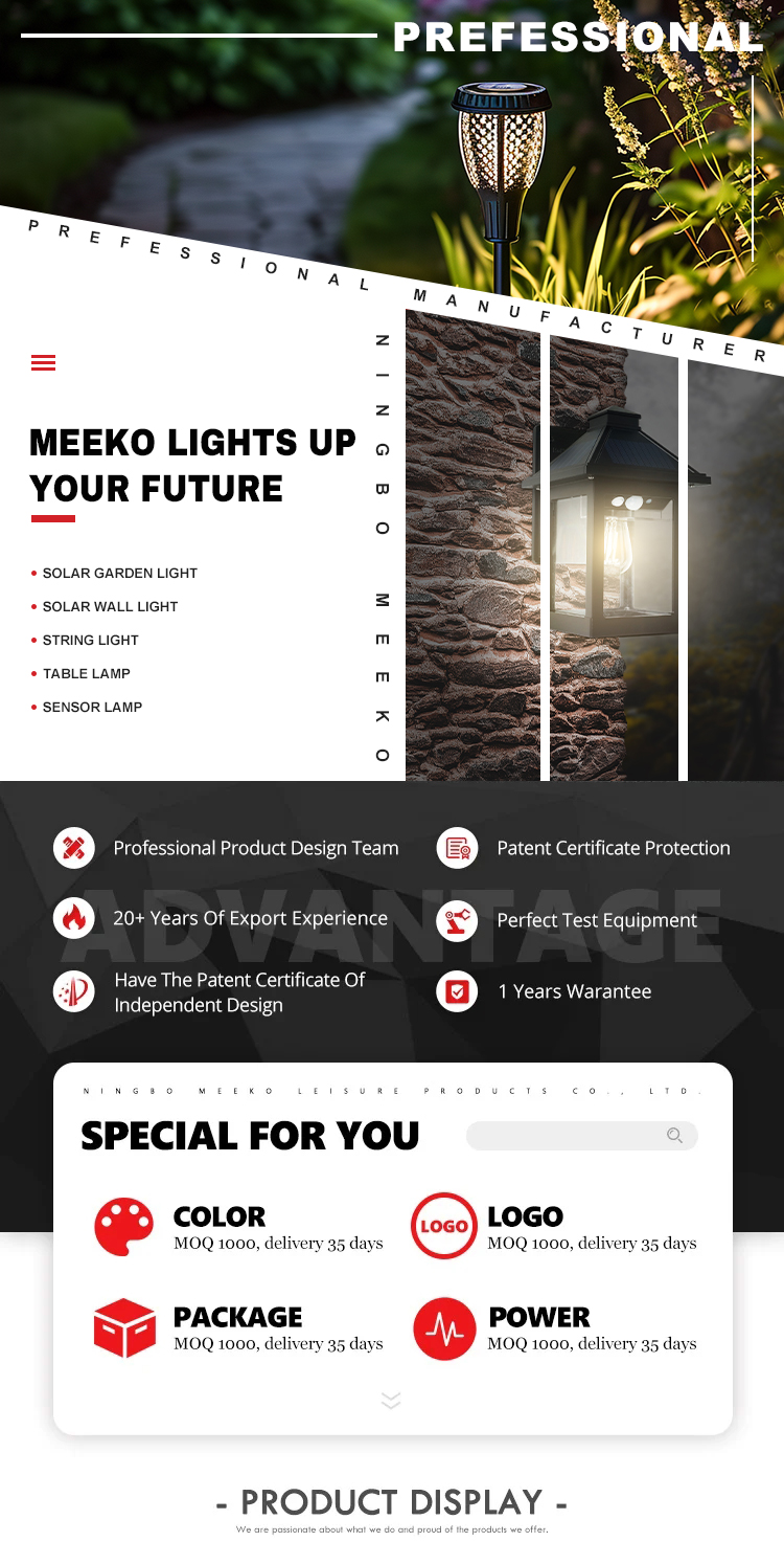Solar Lighting Header