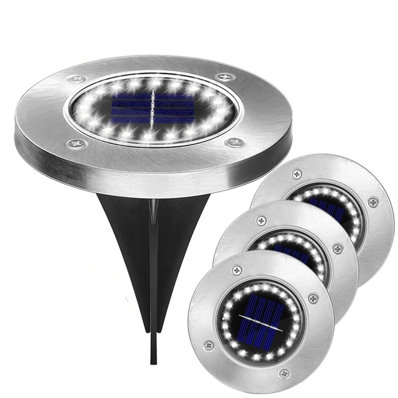 Outdoor 16 Led Pathway Solar Landscape Spot Ground Light for Pathway Patio