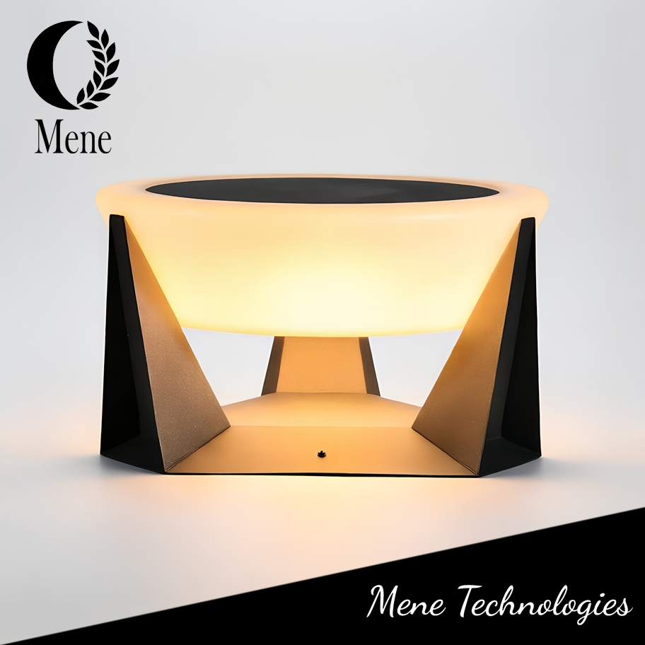 LED Garden Solar Light Cap IP65 Dusk to Dawn Post Top Lamp for Outdoor Residential Courtyard Illumination