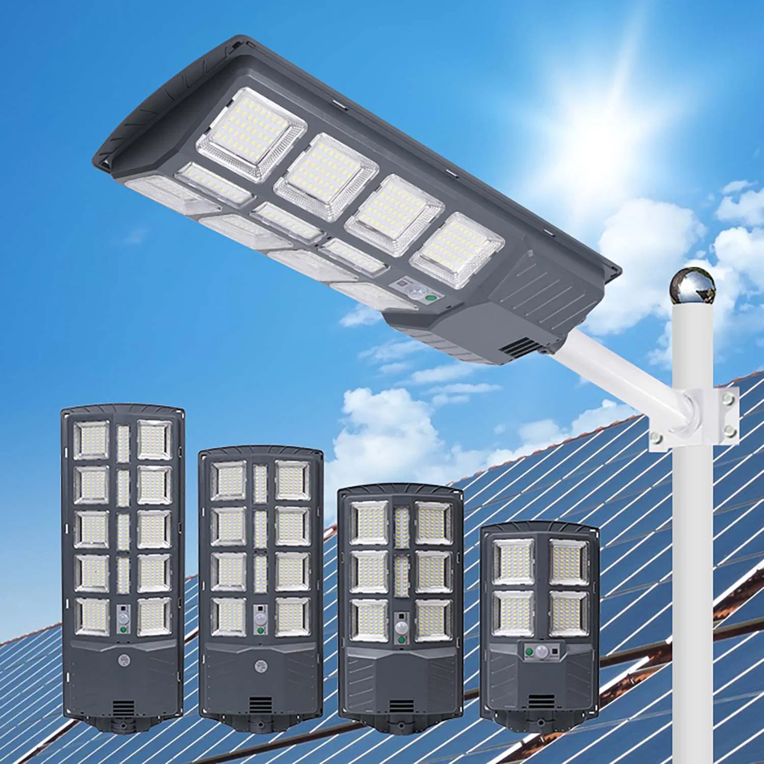 New Solar Street Light Outdoor Courtyard Light Human Sensing Light LED Street Light