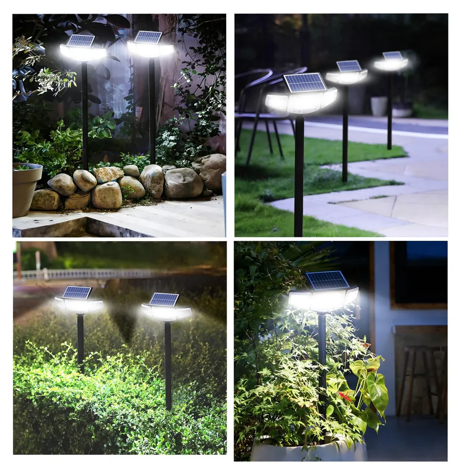 3-Head Motion Sensor Garden Light