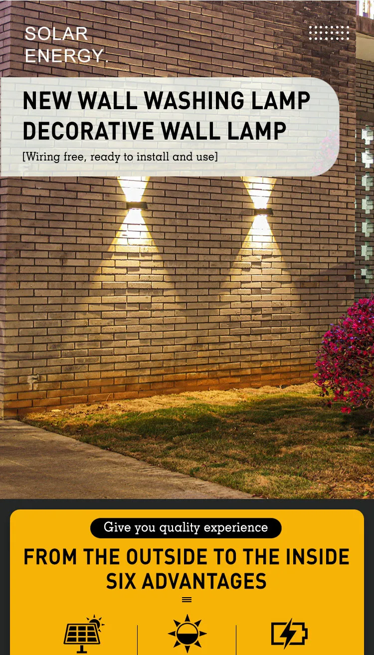 Solar Wall Light View 7