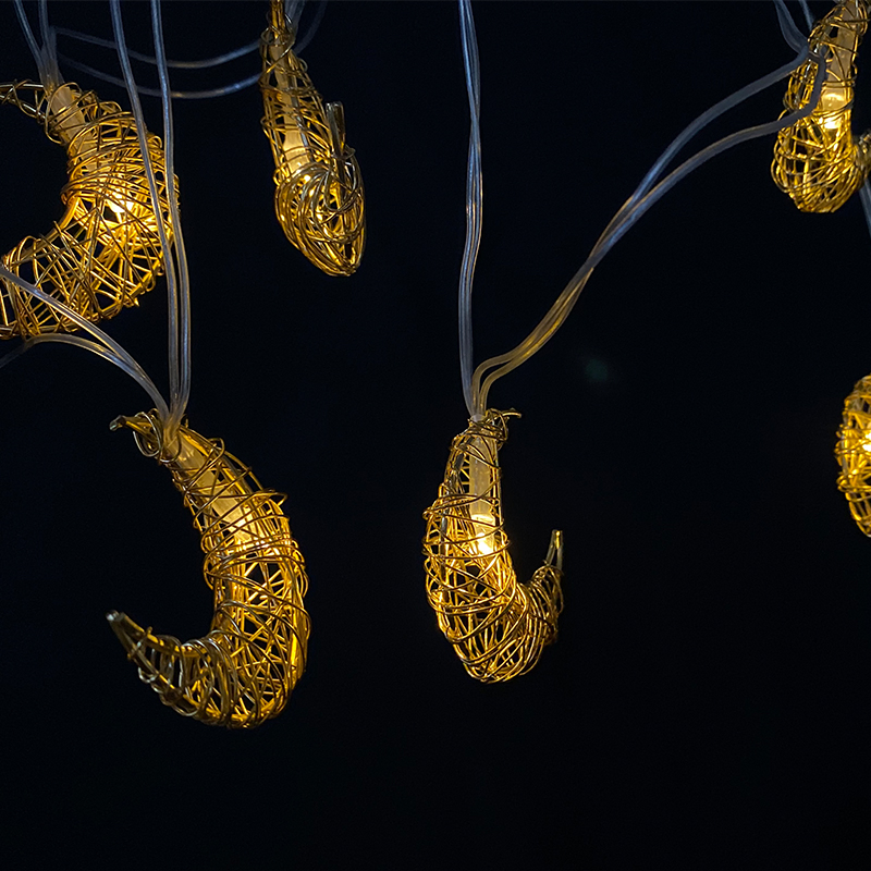New Solar LED Iron String Lights for Garden Decoration