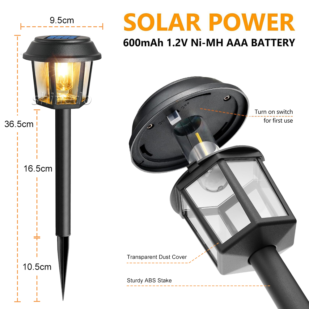 Competitive Price Solar Light for Garden Outdoor Led Solar Lawn Light Durable Warm White Pathway Solar Decorative Garden Light