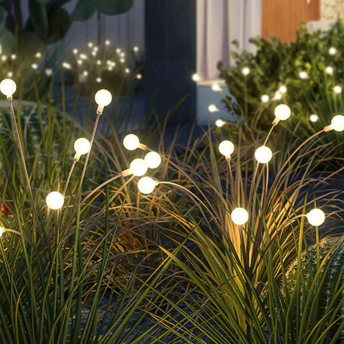 Color Changing Solar Flower Tree Stake Lights for Outdoor Garden Decor