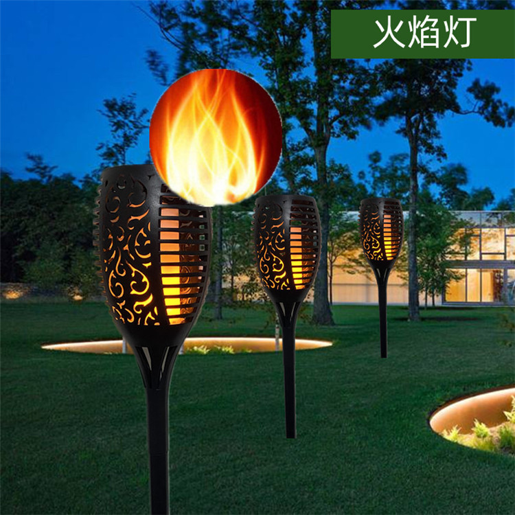 Bestsell Solar Torch Outdoor 43ft 96 LED Waterproof Landscape Garden Pathway Light With Vivid Dancing Flickering Flame