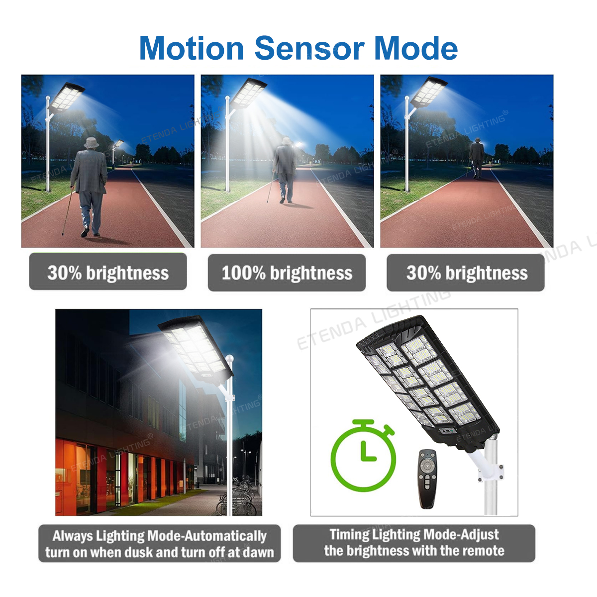 Garden Lights for Lawn Patio Yard Walkway Solar Energy Outdoor Solar Induction Street Lamp
