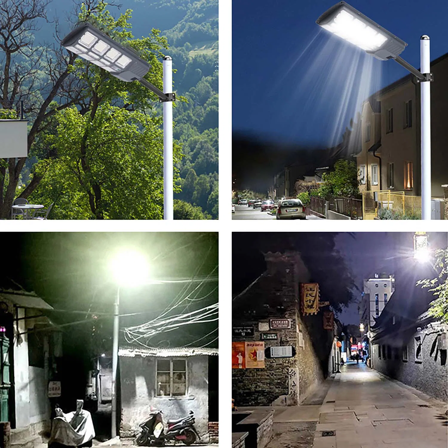 New Solar Street Light Outdoor Courtyard Light Human Sensing Light LED Street Light