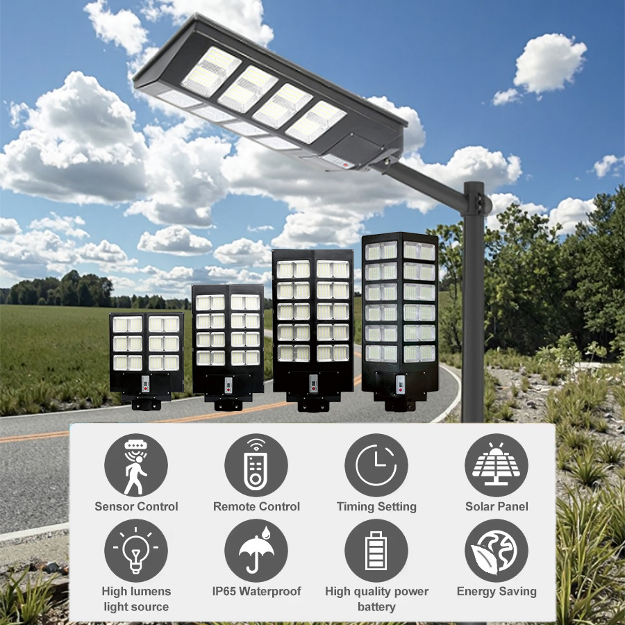 Waterproof IP65 Ultra Bright LED Solar Lamp Powerful Solar Light With Motion Sensor Outdoor Solar Street Yard Lamp Garden Light