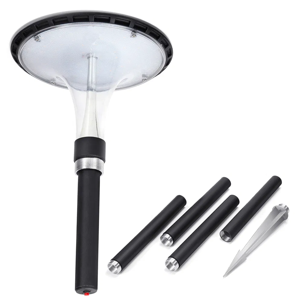 Outdoor Pole Mounted Post Cap Solar Pathway Light for Garden Landscape