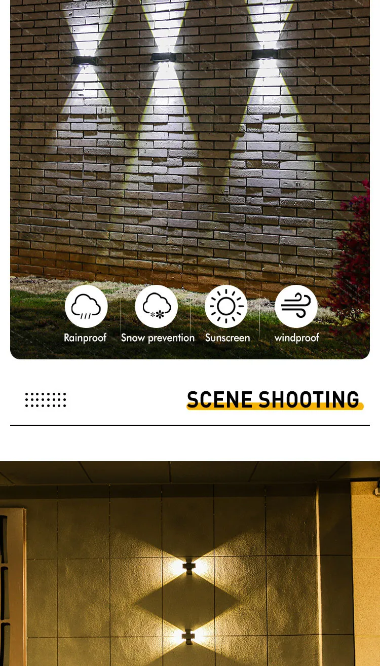 Solar Wall Light View 3