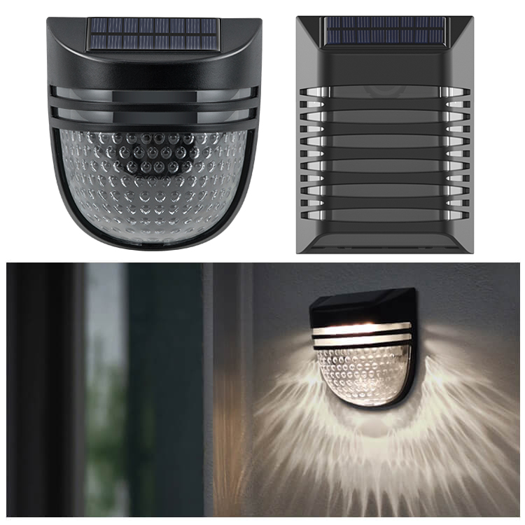 New Design Modern Decorative Outdoor Waterproof Led Step Stair Deck Garden Wall Solar Fence Post Lights Dimmable High CRI 90