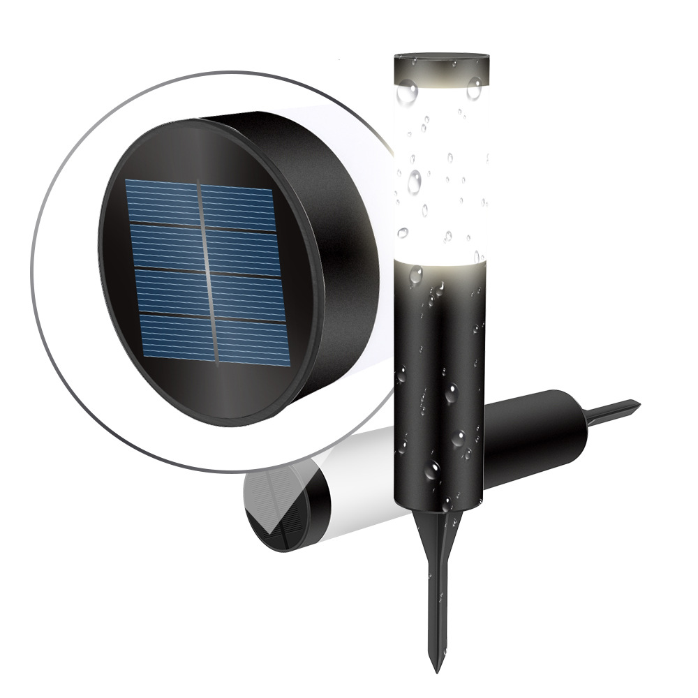 Solar LED Garden Lights IP65 Waterproof Stainless Steel Outdoor Camping Lawn Lights