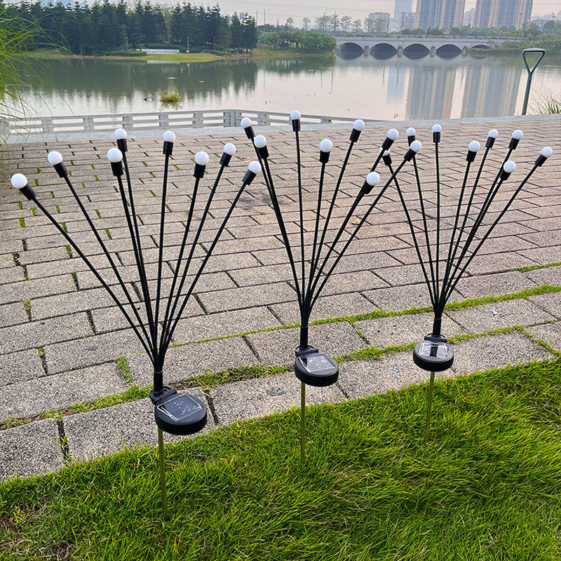 Solar Firefly Lights Waterproof LED String Lights for Garden Tree Decoration Outdoor Fairy Lights