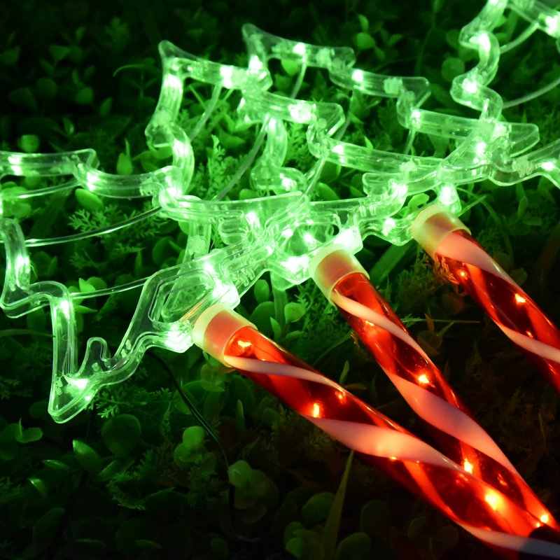 Vibrant Festive Decor 1 to 5 Solar-Powered Christmas Tree Lights