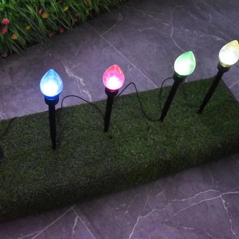 Holiday Outdoor Garden Lamp Solar Pathway Lamp Christmas Tree Landscaping Decorative Light