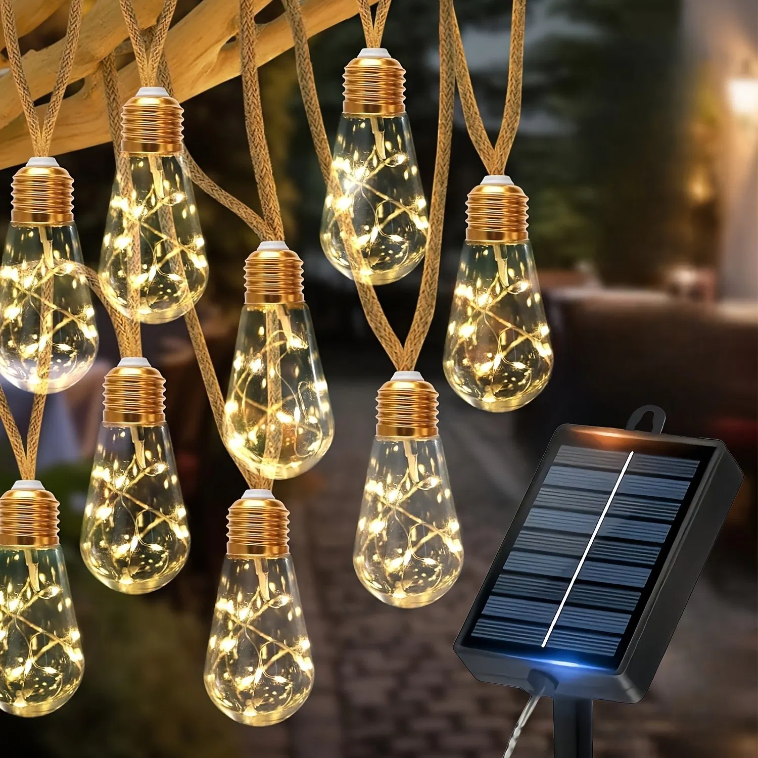 Solar Outdoor Fairy String Lights 8 Modes for Party Decor