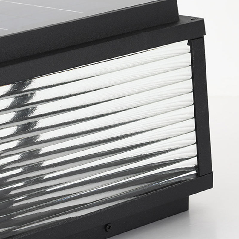 Europe Waterproof 12W Walkway Square Post Cap Light Decoration 4X4 5X5 6X6 Warm White Outdoor Garden Solar Pillar Light