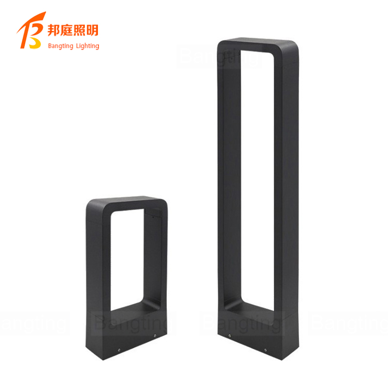 New Design 10W Solar LED Bollard Garden Lights Aluminum IP65 360 Outdoor Landscape 12V 24V 110V 220V Decorative Lawn Yard