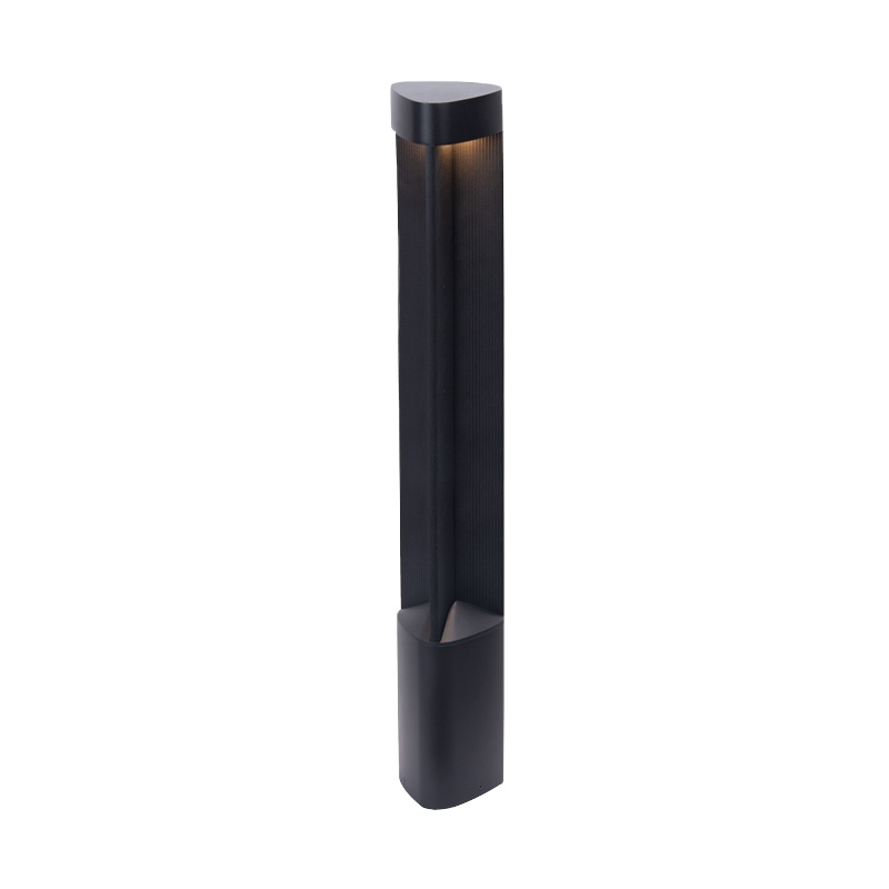 Modern IP65 LED Solar Lawn Lights Waterproof Aluminum Garden Pathway Landscape Pillar Bollard Hot Selling for Hotels Residences