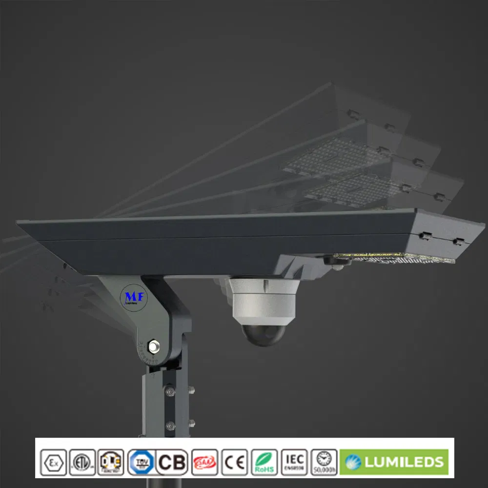 Factory Price 20W Solar Light IR/Motion ABS Body, IP65 Waterproof Design Sensor Security CCTV Camera COB SMD Integrated Outdoor Parking Light solar Light