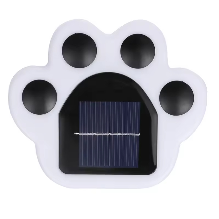 Solar Ground Lights Lovely Bear Paw Shape LED Lights Outdoor Waterproof Light