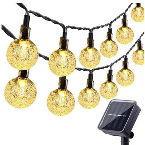 Wholesale Outdoor Decorative Copper Wire LED Holiday Hanging String Lamp Solar Powered Christmas Light for Party