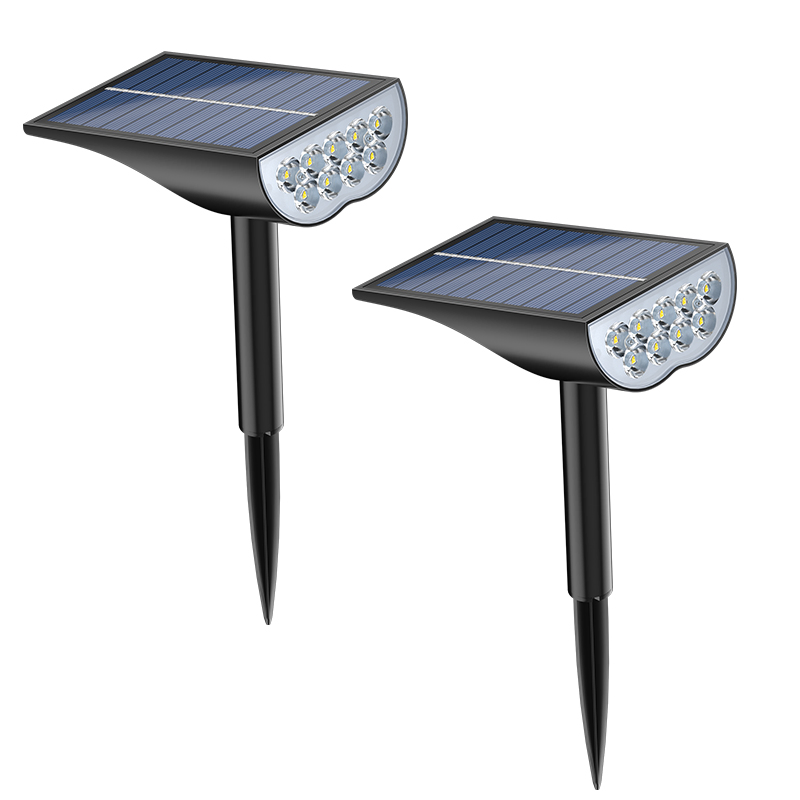 Outdoor IP65 Waterproof Wireless 9 LED Solar Power Landscape Spot Lights Ground Lawn Walkway Bright LED Garden Solar Light