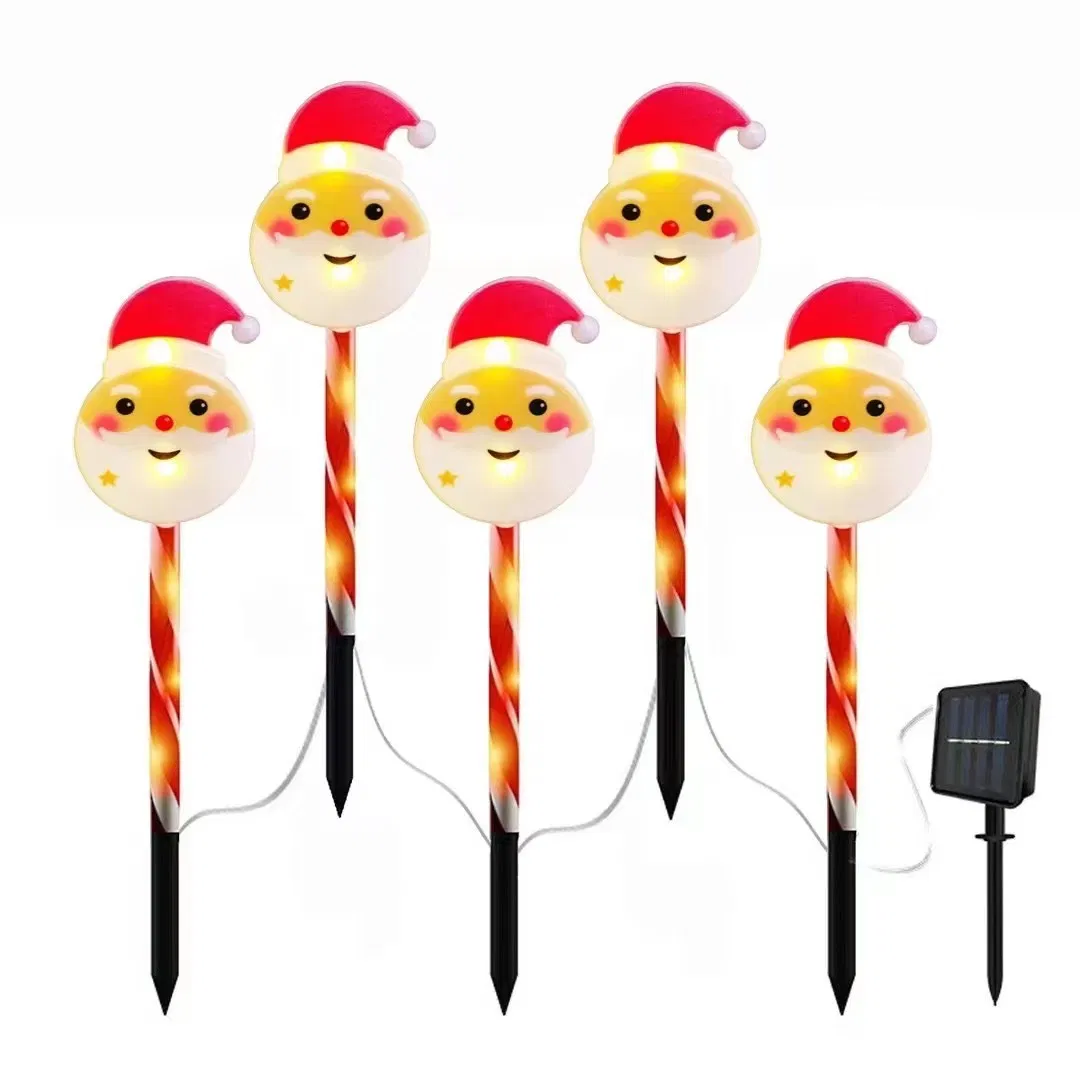Outdoor Waterproof Solar LED Plastic Christmas Snowman Holiday Party Decor Landscape Lights