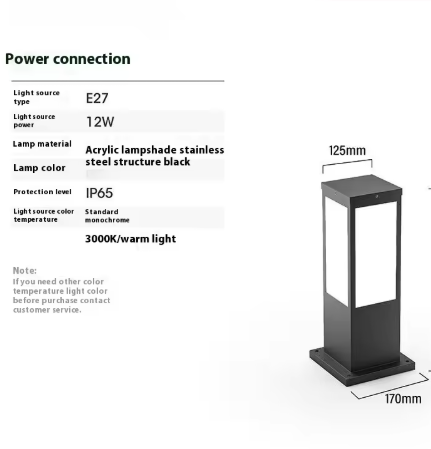 Modern Small Outdoor Aluminum LED Pathway Garden Lamps IP65 Rating Solar 10-Year Warranty Monocrystalline Silicon