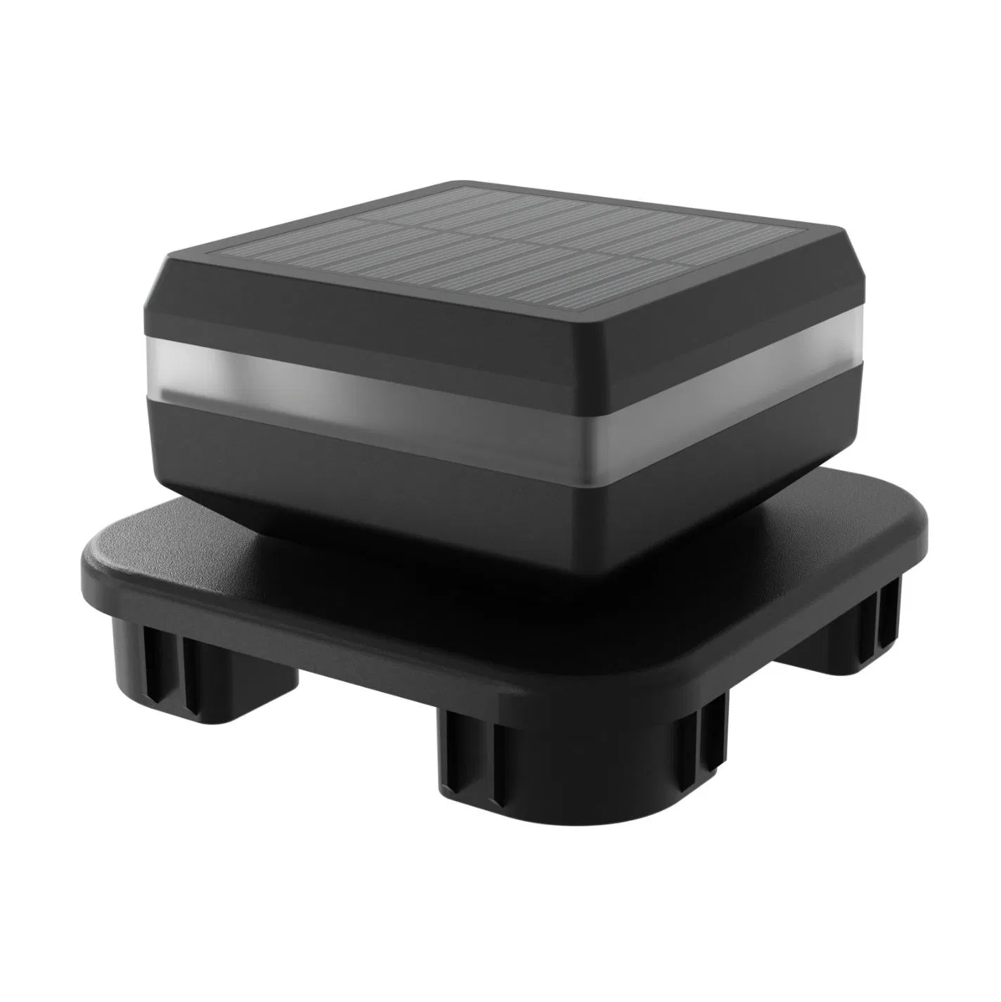Outdoor Solar Garden Post Cap Fence Light LED Multi-Base Column Light