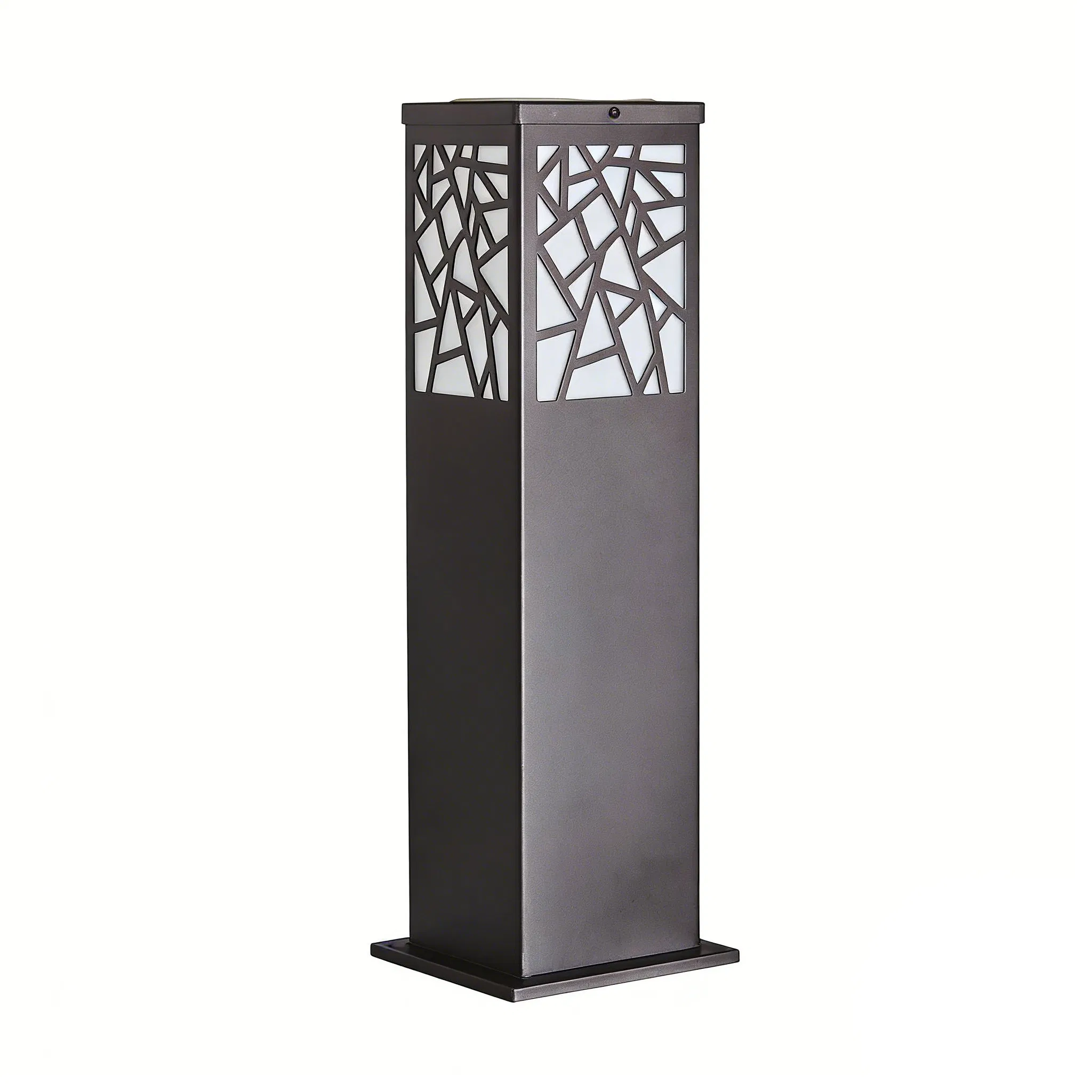 Decorative Solar Outdoor Light with Bamboo and Pine Tree Metal Cutout