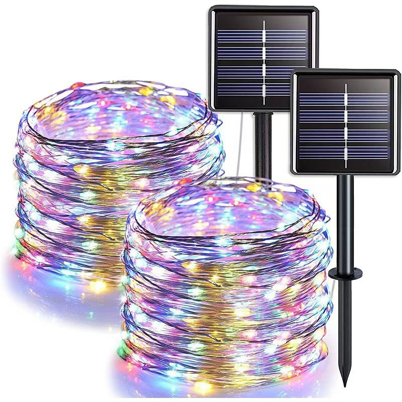 RGB Christmas Waterproof Copper Wire Outdoor Solar String Light