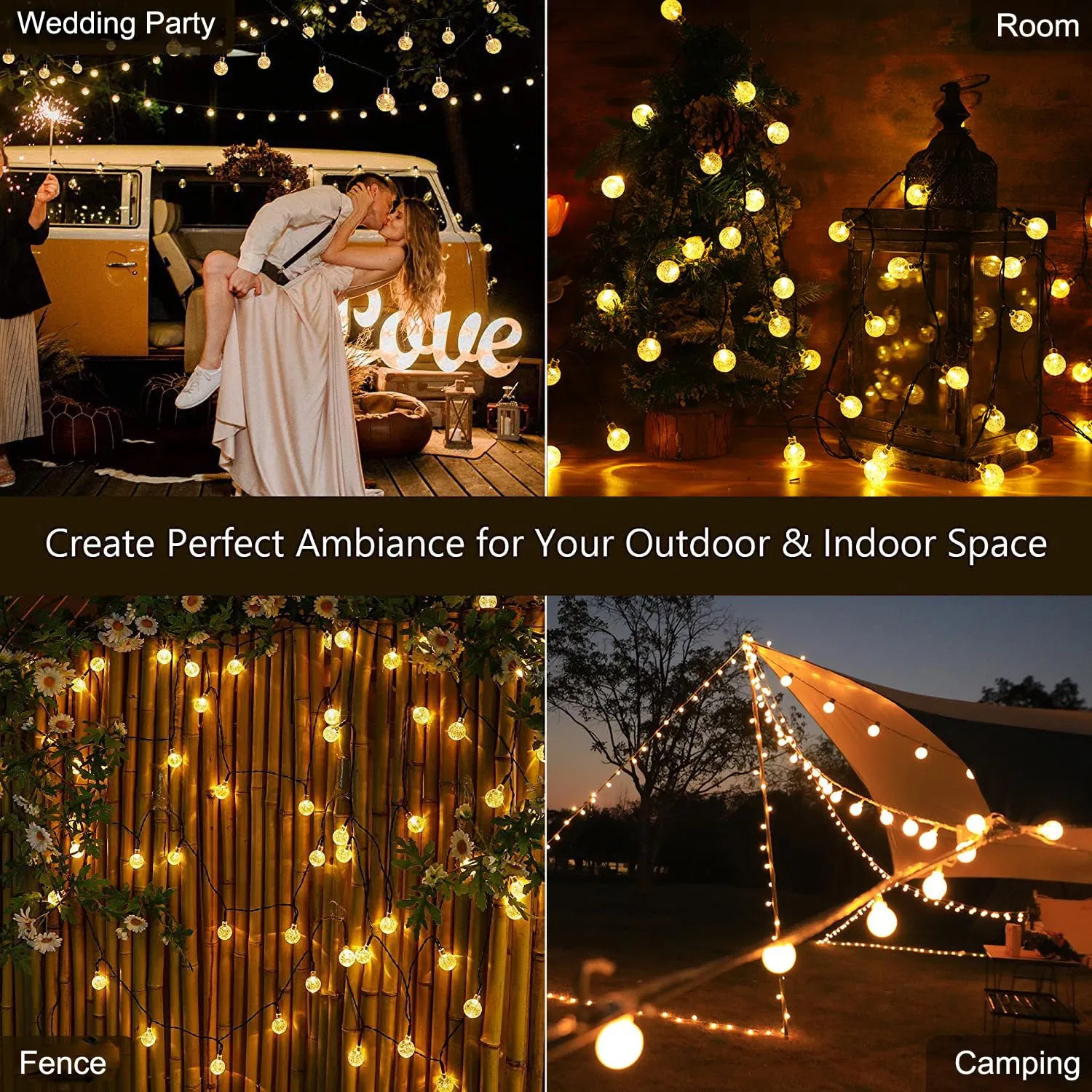 Solar Powered String Lights Feature