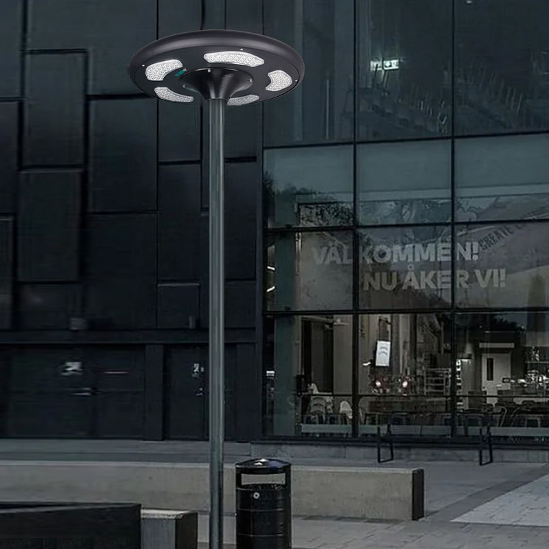 High Power Aluminum UFO Led Solar Powered Garden Light for Outdoor Landscape Lawn Patio Yard Walkway Park Square Road