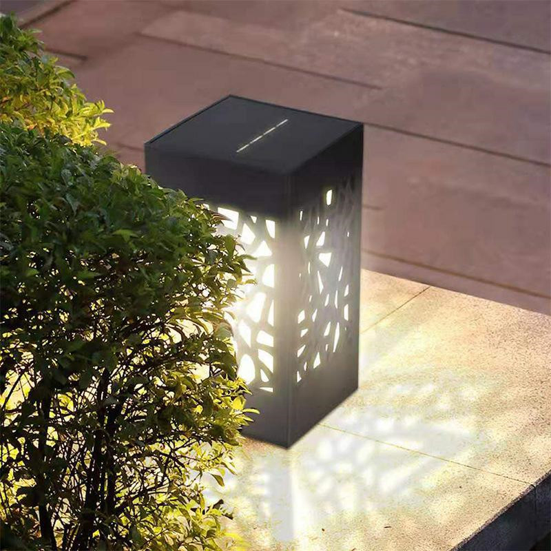 Solar Powered Outdoor Lighting Deck Post Cap Light