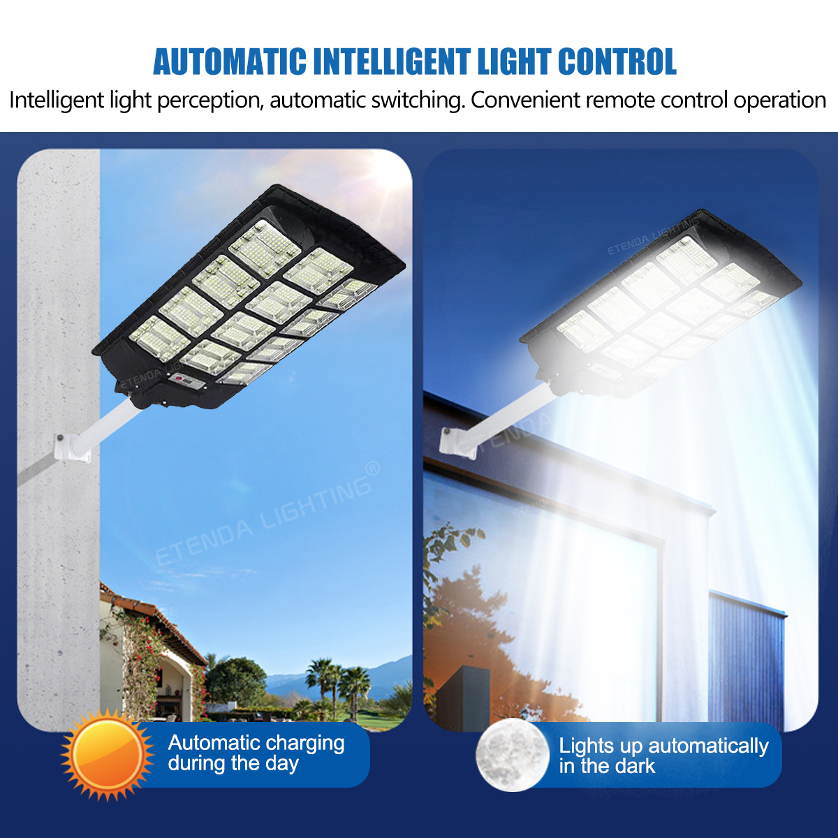 Garden Lights for Lawn Patio Yard Walkway Solar Energy Outdoor Solar Induction Street Lamp