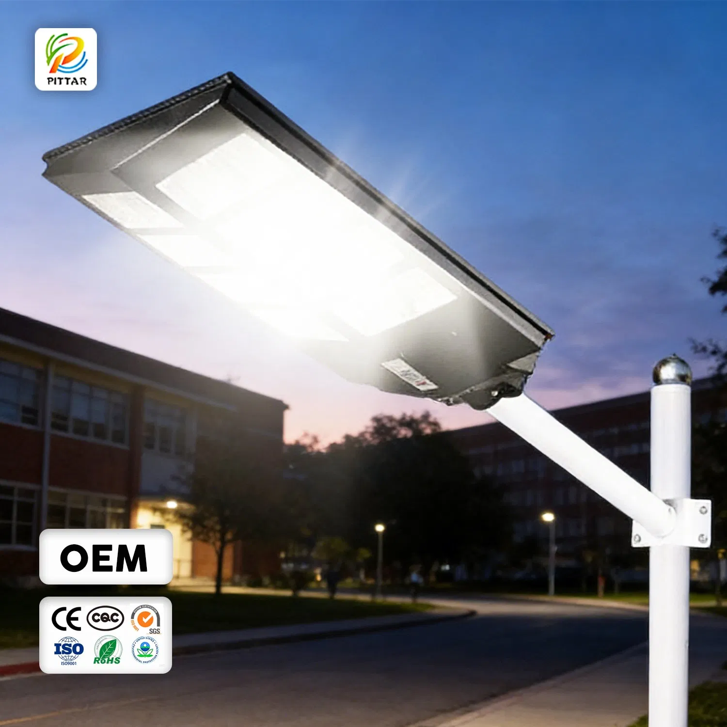 Garden Solar Street Solar Deck Bollard Spot Outdoor LED Flood Lamparas Solares Light