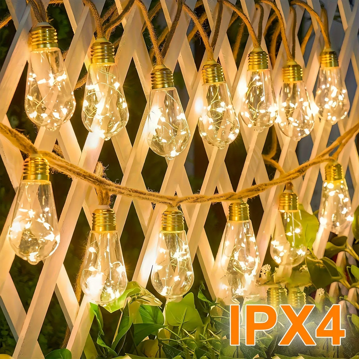 Solar Outdoor Fairy String Lights 8 Modes for Party Decor