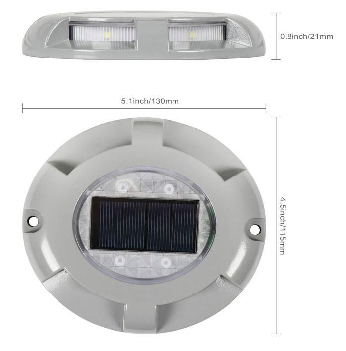 Solar Deck Lights Outdoor Solar Step Lights Waterproof Solar Driveway Lights Solar Solar Powered Lights for Stairs Sidewalk Pathway Yard Patio Garden Ground