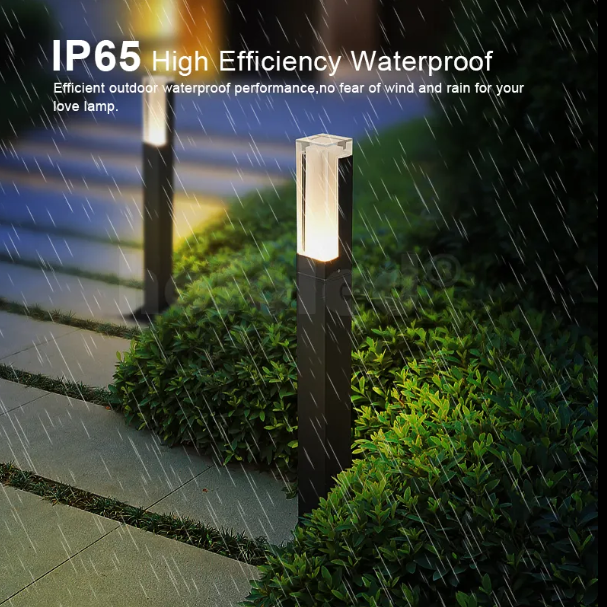 Modern IP65 Waterproof Pillar Bollard Lights Landscape Pathway Outdoor Led Lawn Lawn Solar Garden Lighting
