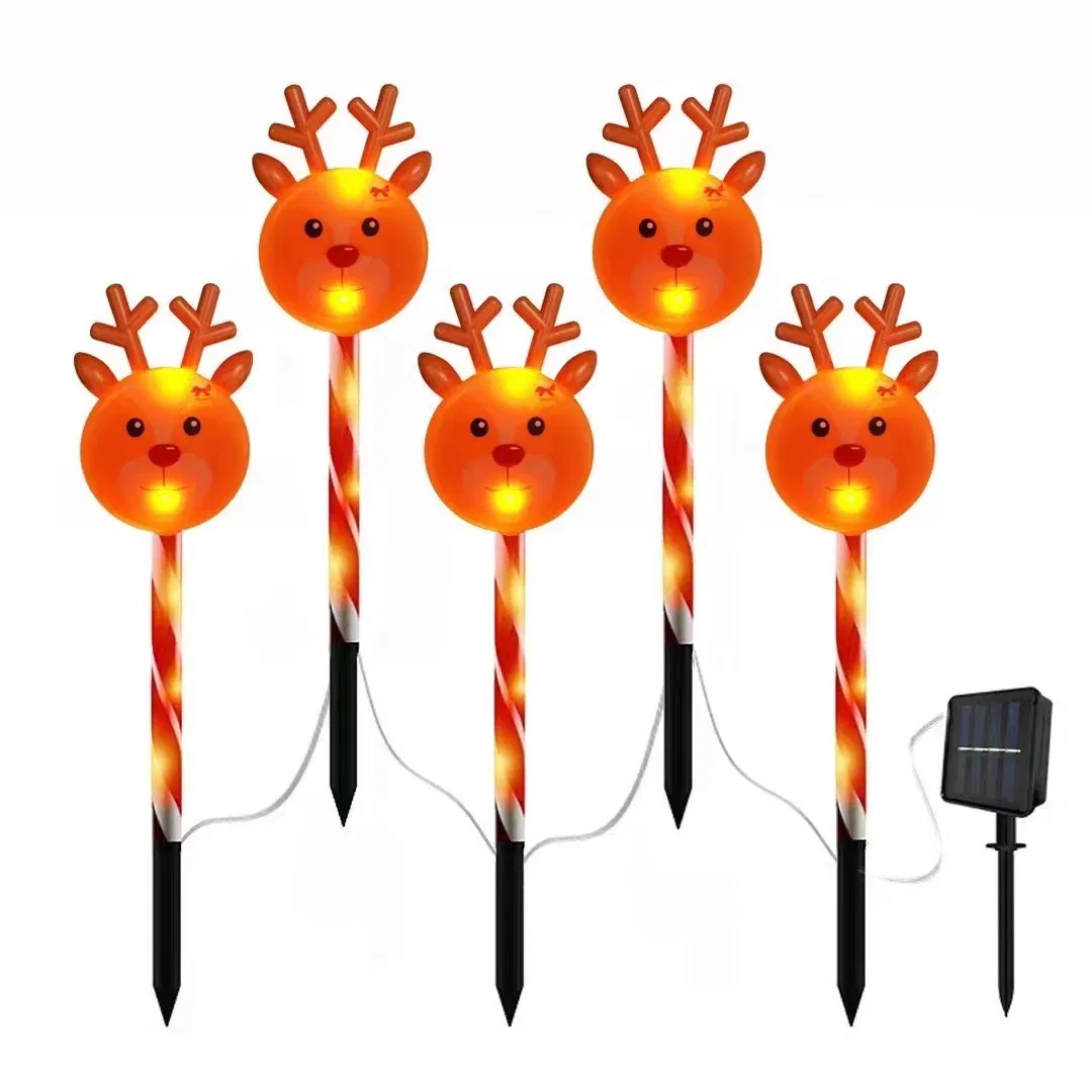 Outdoor Waterproof Solar LED Plastic Christmas Snowman Holiday Party Decor Landscape Lights