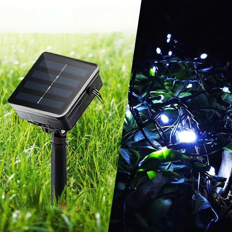 200 Bulbs Indoor Outdoor Decor Christmas Series Fairy LED Solar String Lights