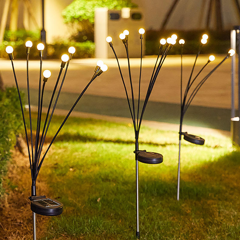 Solar Firefly Lights Waterproof LED String Lights for Garden Tree Decoration Outdoor Fairy Lights